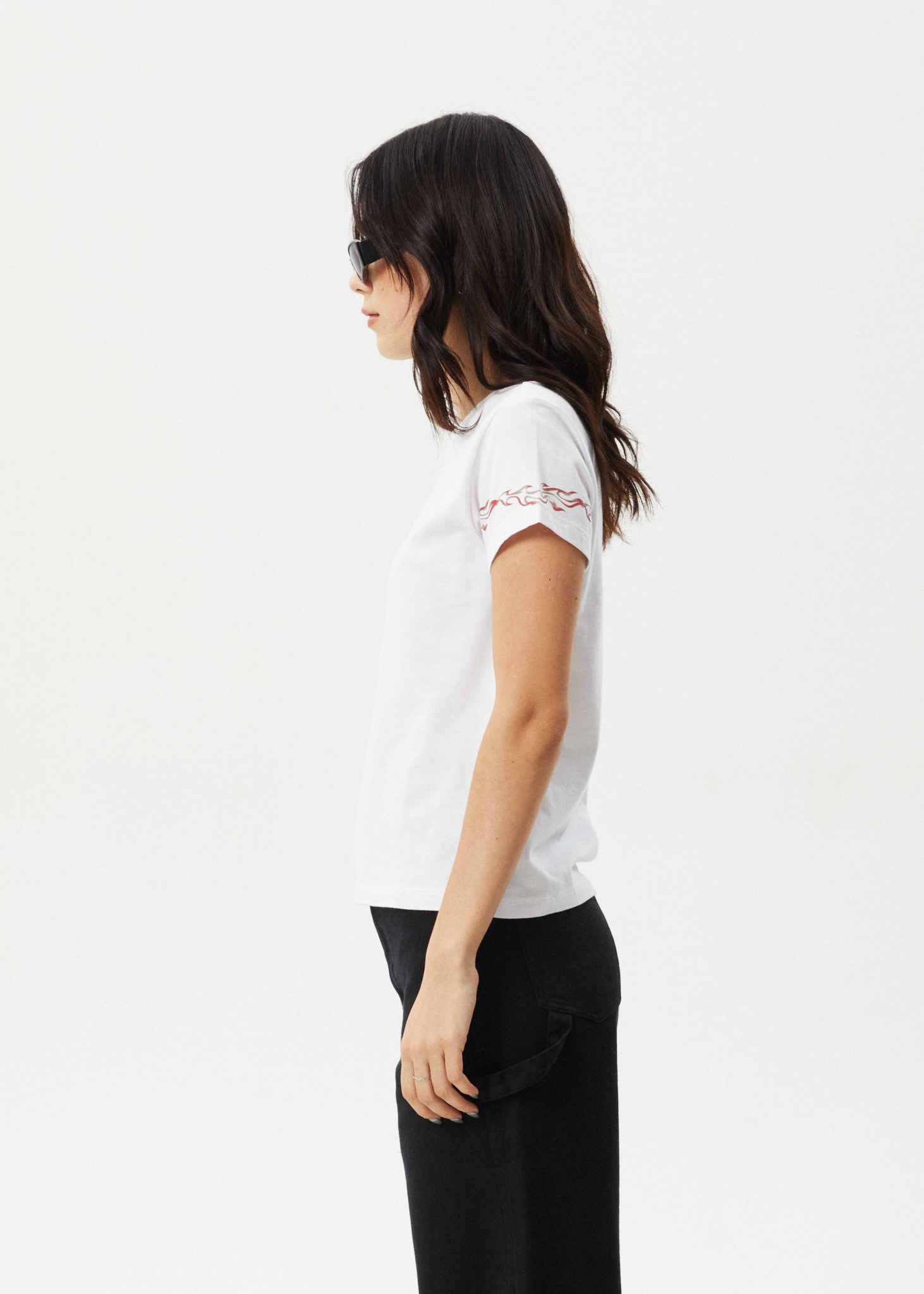 AFENDS Womens Scorched - Regular Tee - White