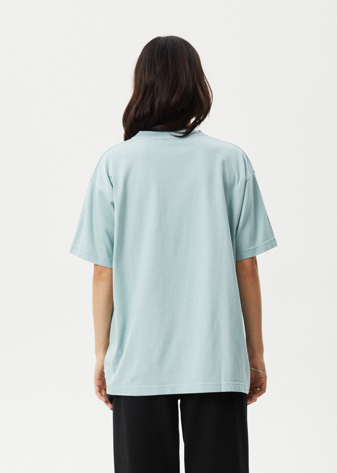 AFENDS Womens Sacred - Oversized Tee - Ether Blue 