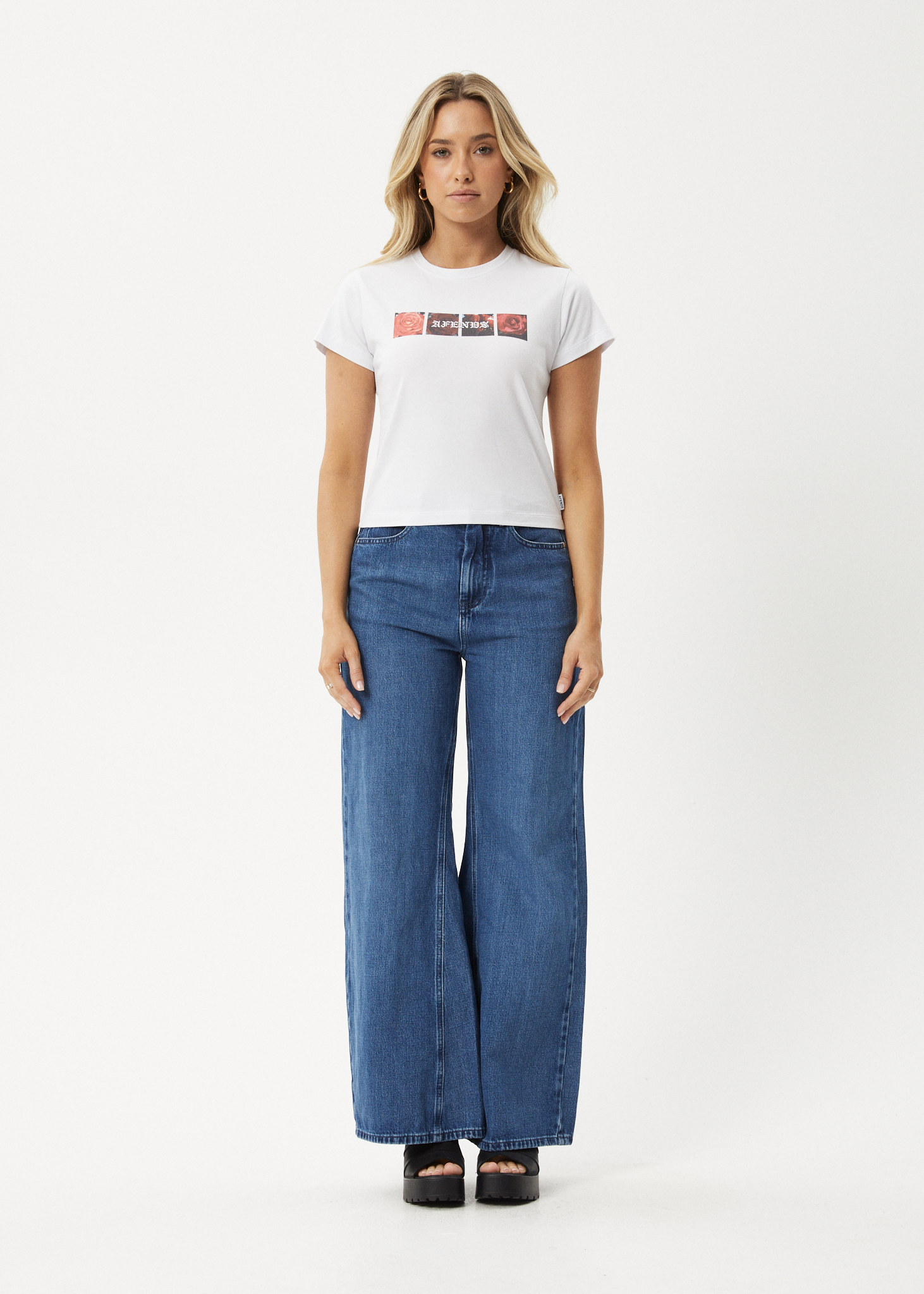 AFENDS Womens Florence - Baby Tee - White