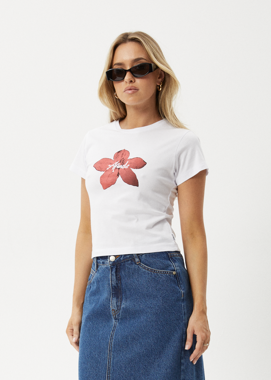 AFENDS Womens Nara - Baby Tee - White 