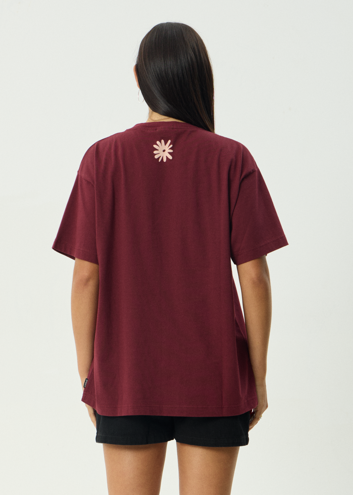 AFENDS Womens Adi - Oversized Tee - Port