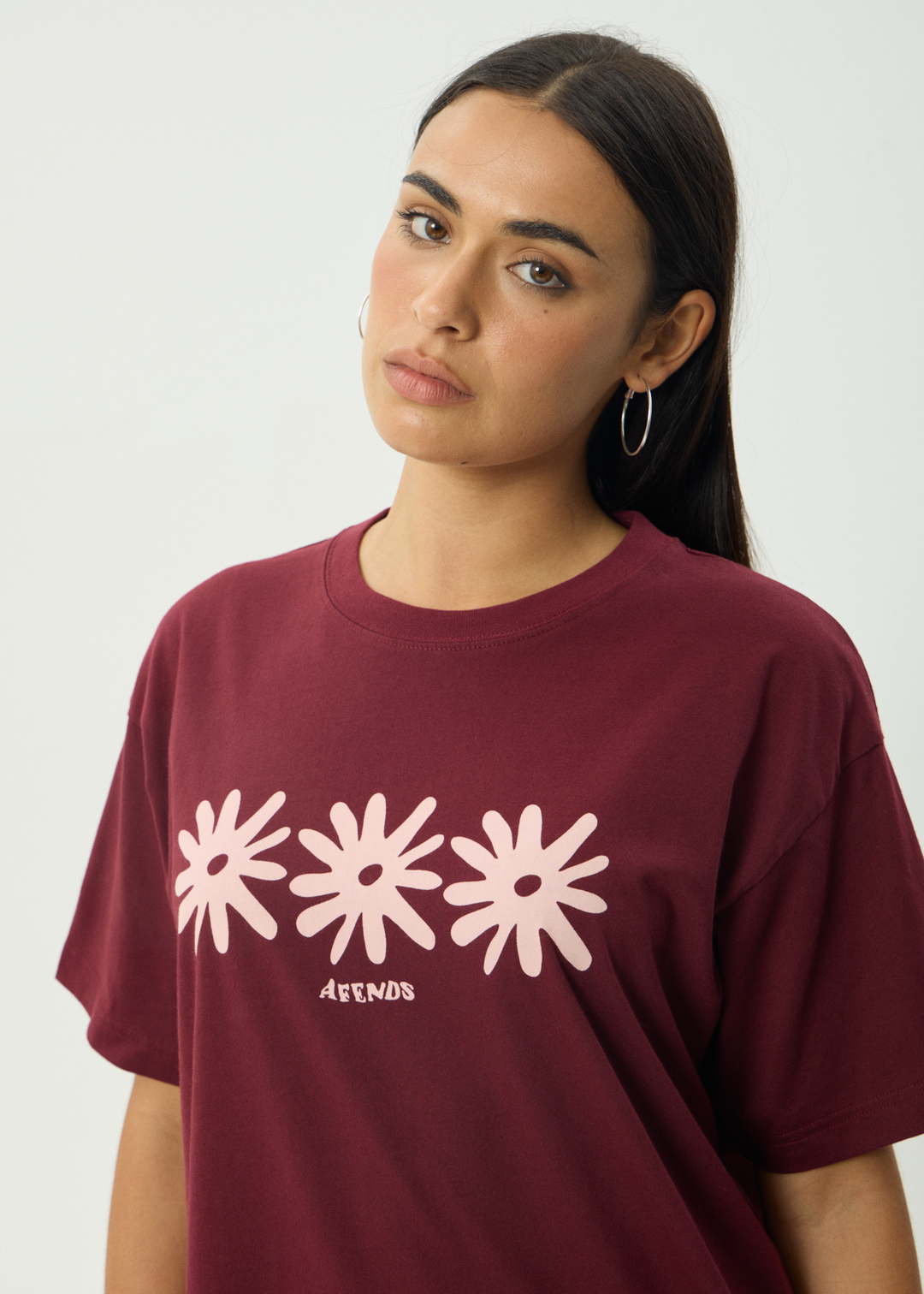 AFENDS Womens Adi - Oversized Tee - Port