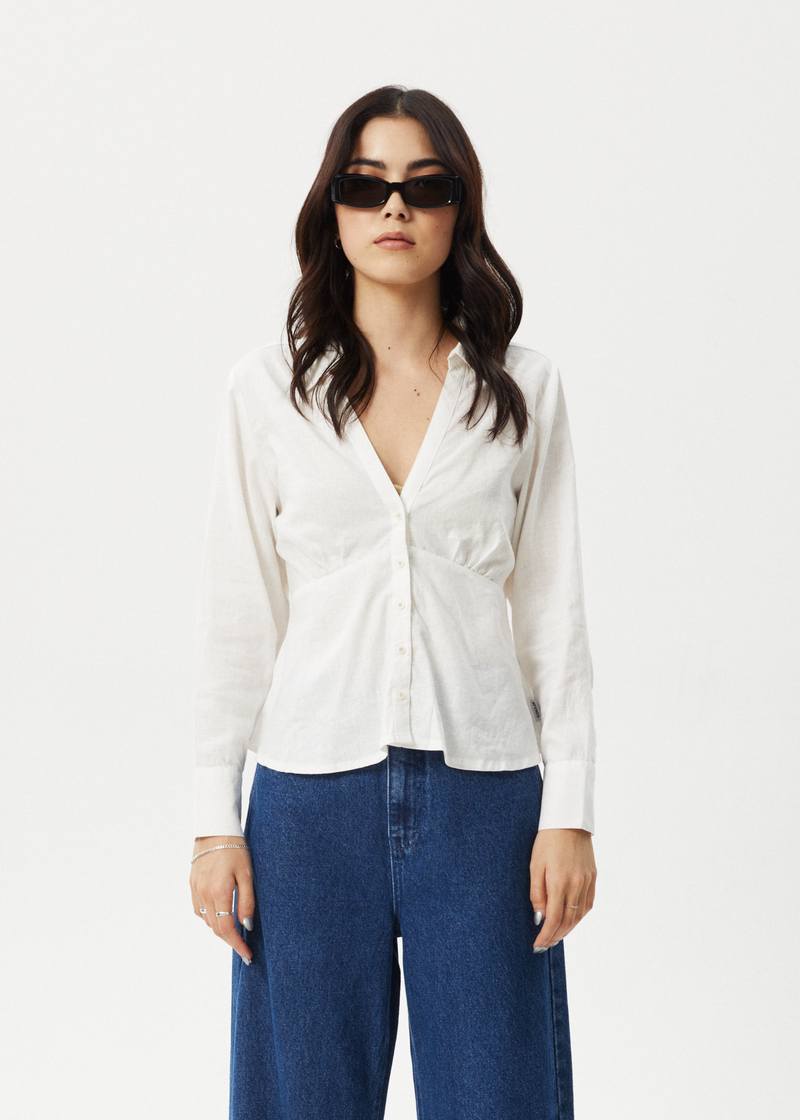 AFENDS Womens Archive - Shirt - White
