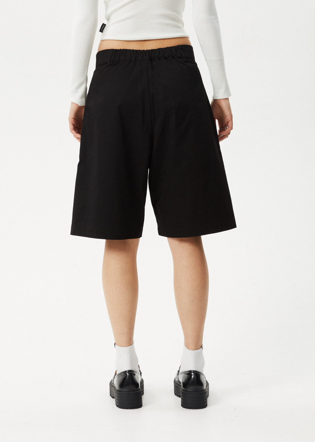 AFENDS Womens Brakes - Pleat Shorts - Black 