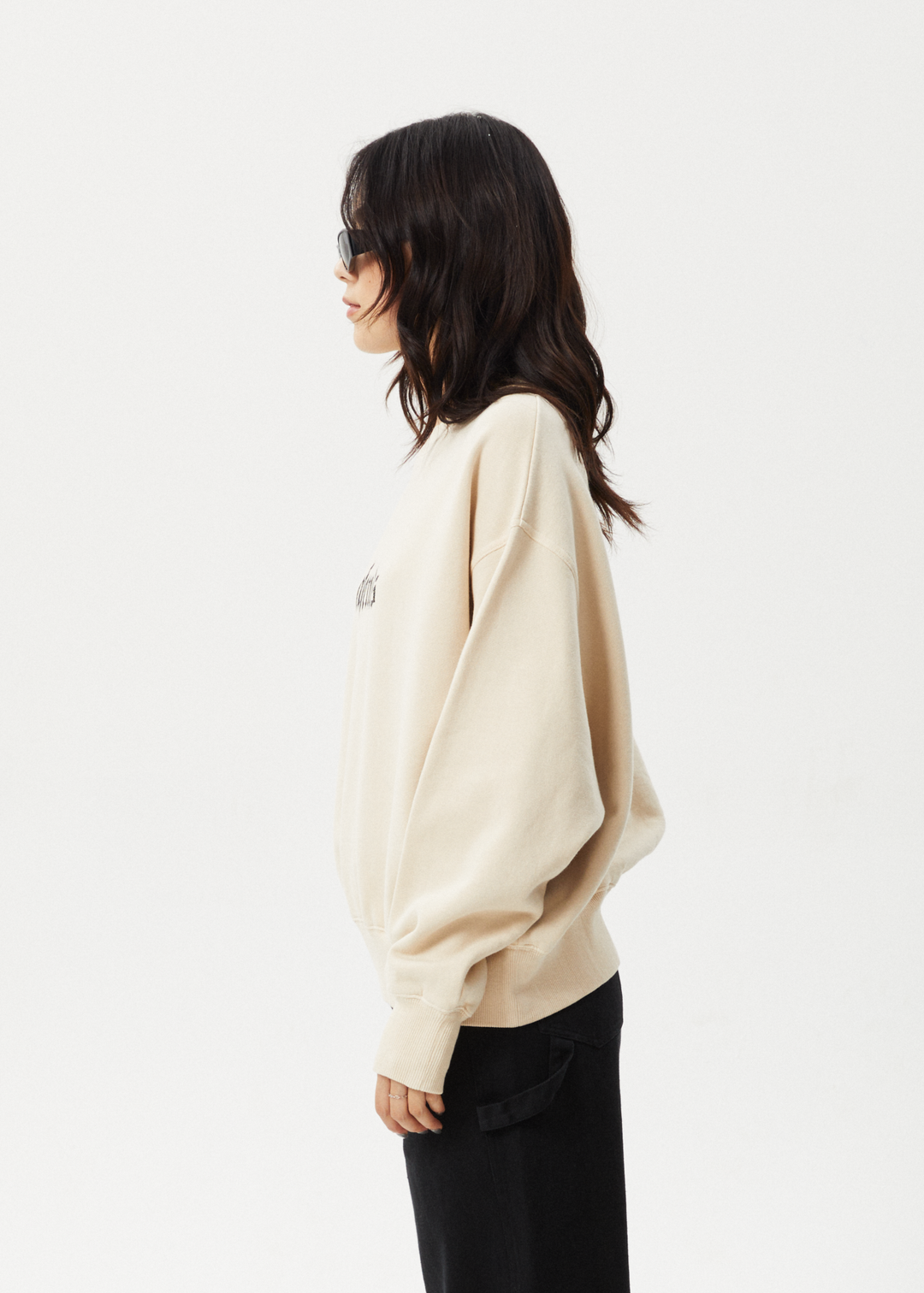 AFENDS Womens Scorpio - Crew Neck - Sand 