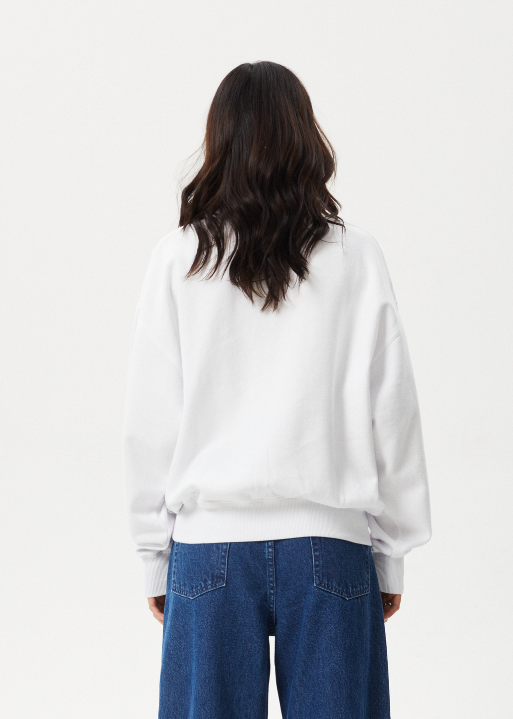 AFENDS Womens Flourish - Crew Neck Jumper - White