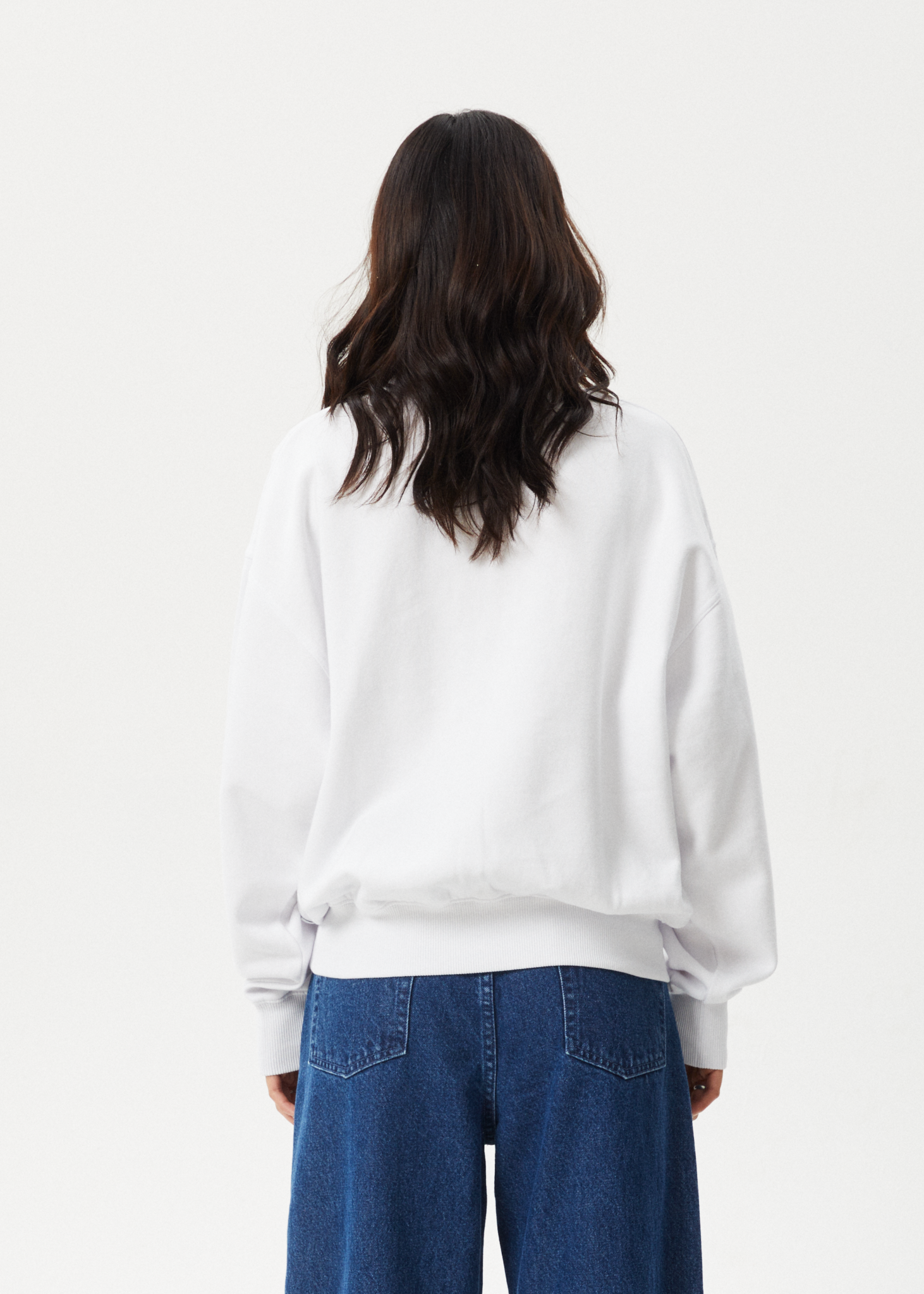 AFENDS Womens Flourish - Crew Neck Jumper - White