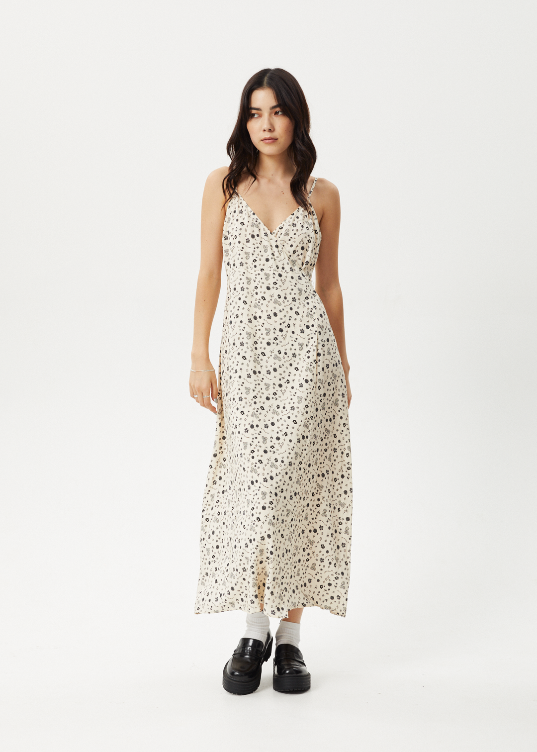 AFENDS Womens Rooney - Maxi Dress - Sesame 