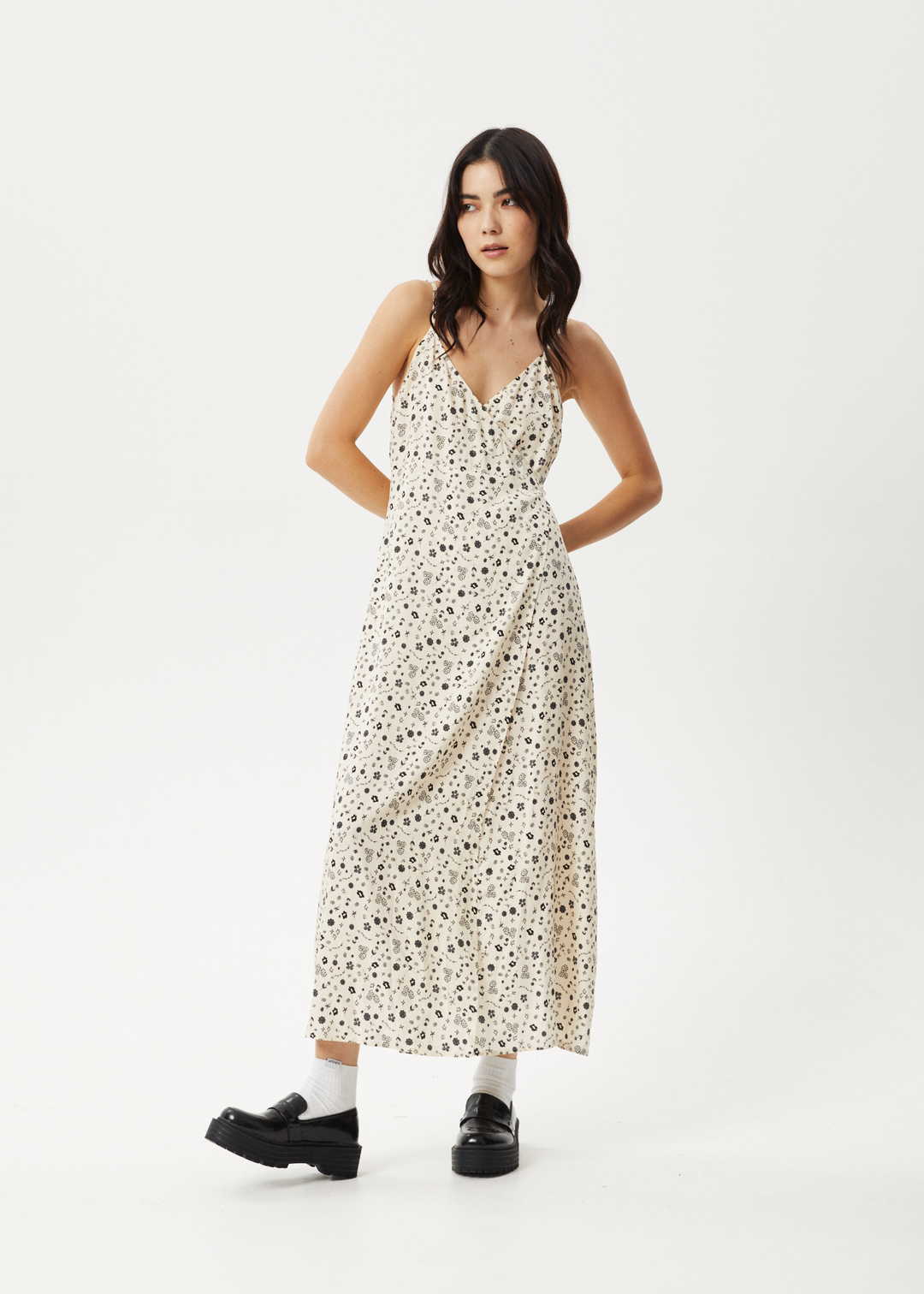 AFENDS Womens Rooney - Maxi Dress - Sesame 