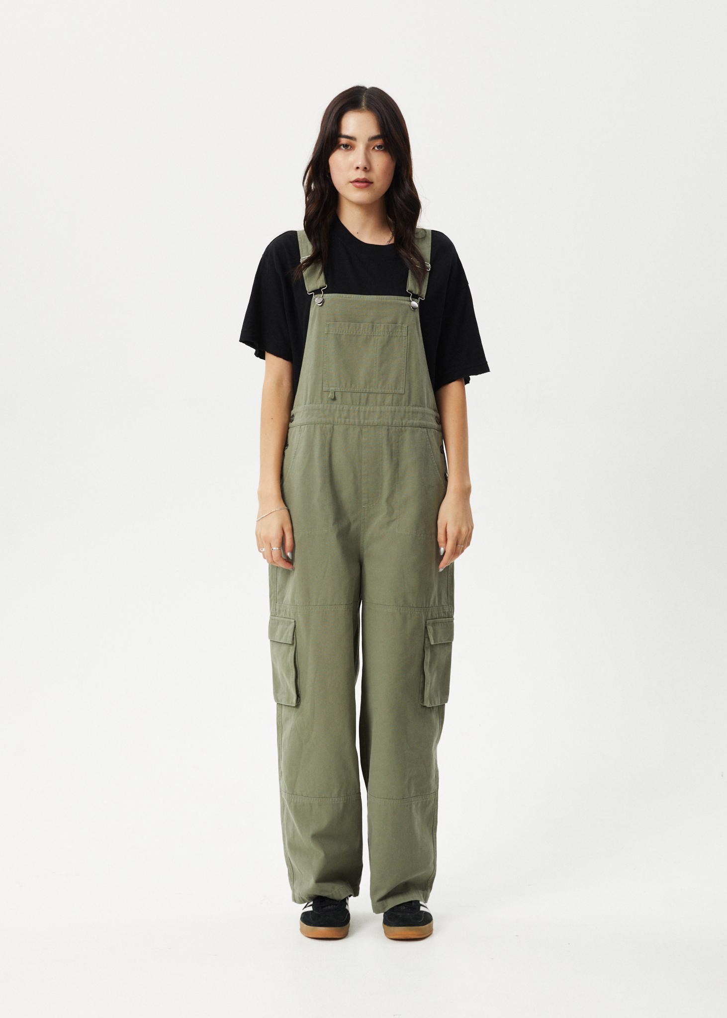 AFENDS Womens Fraser - Utility Overall - Olive