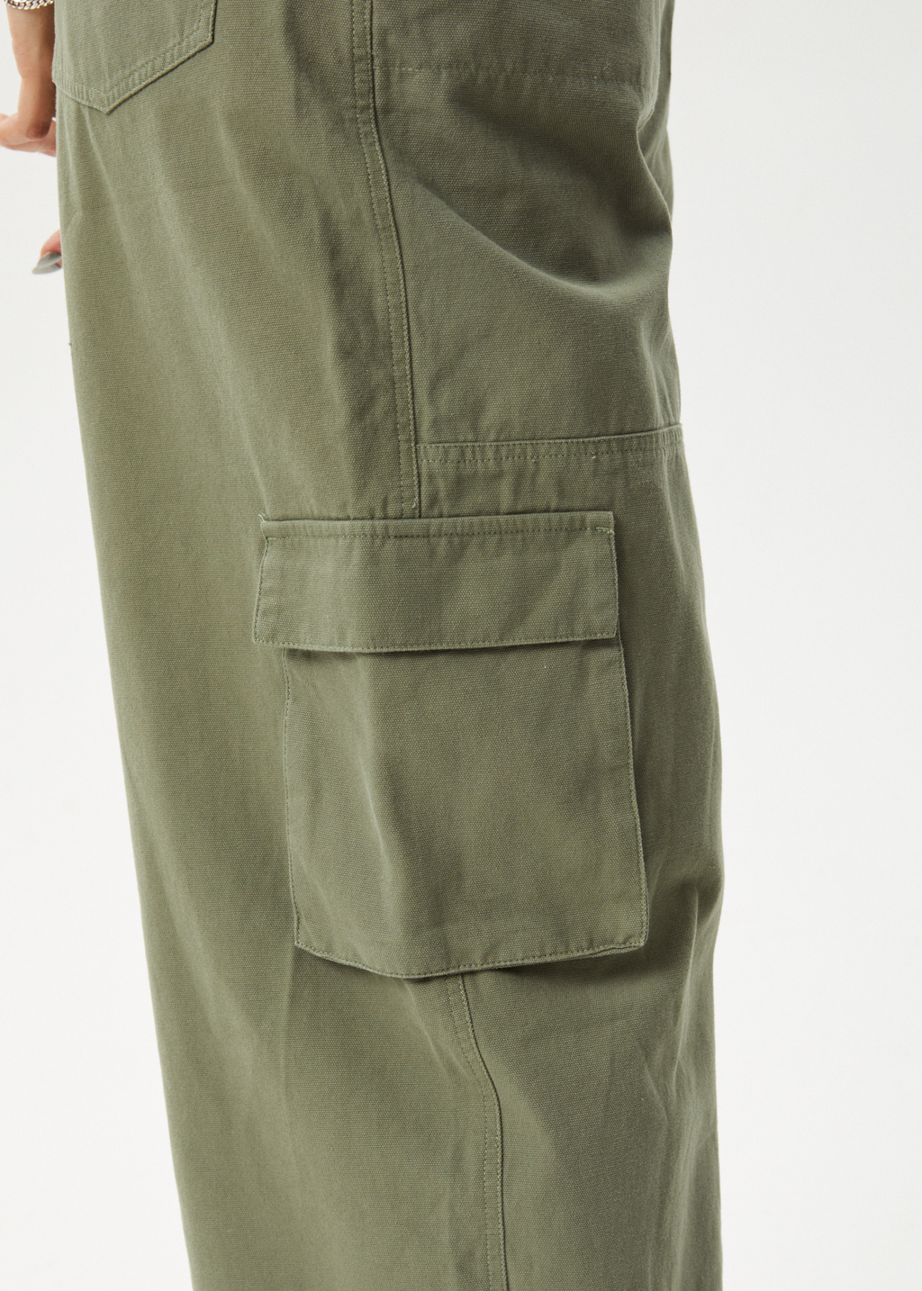 AFENDS Womens Fraser - Utility Overall - Olive