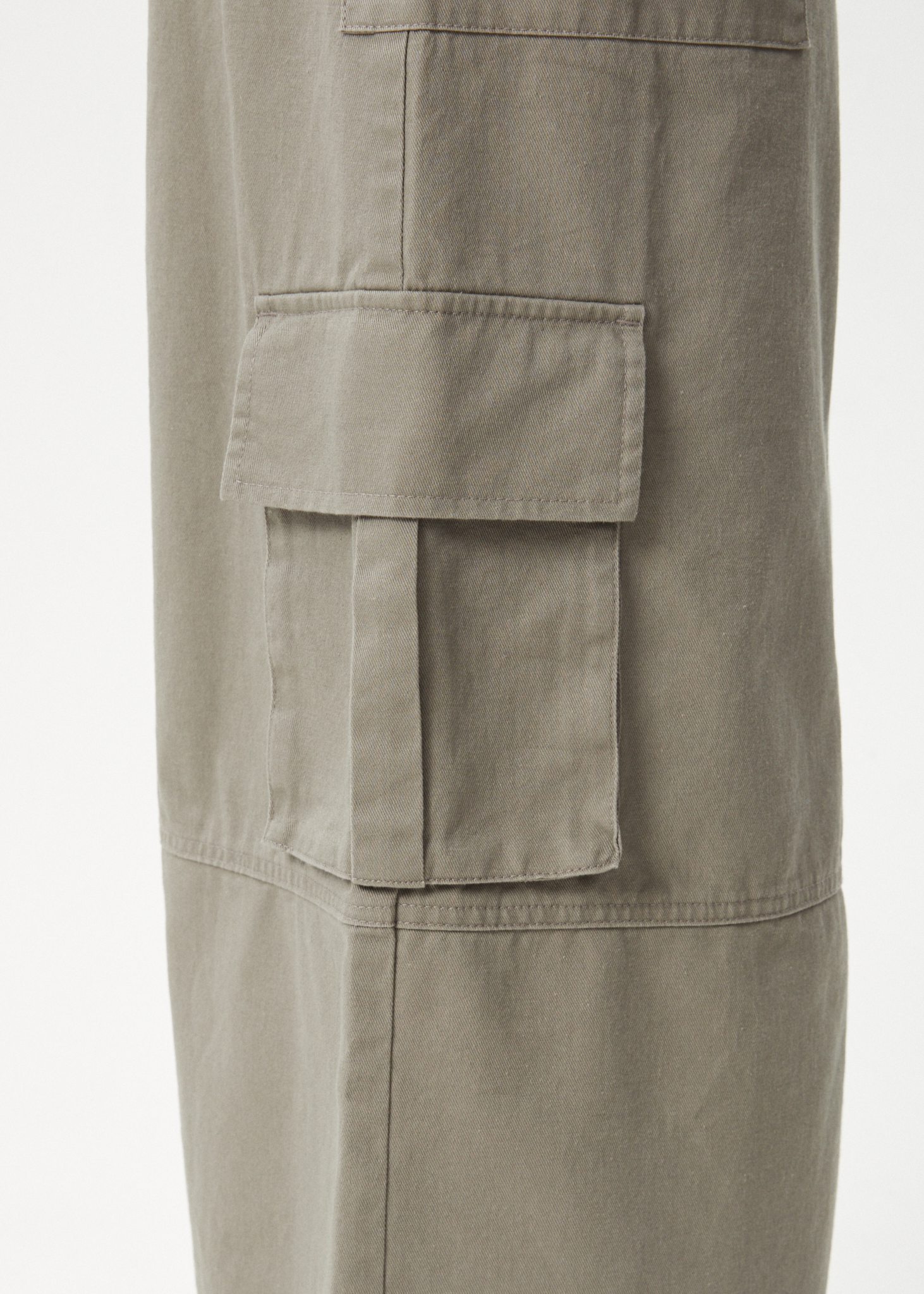 AFENDS Womens Tasman - Cargo Maxi Skirt - Grey Olive 