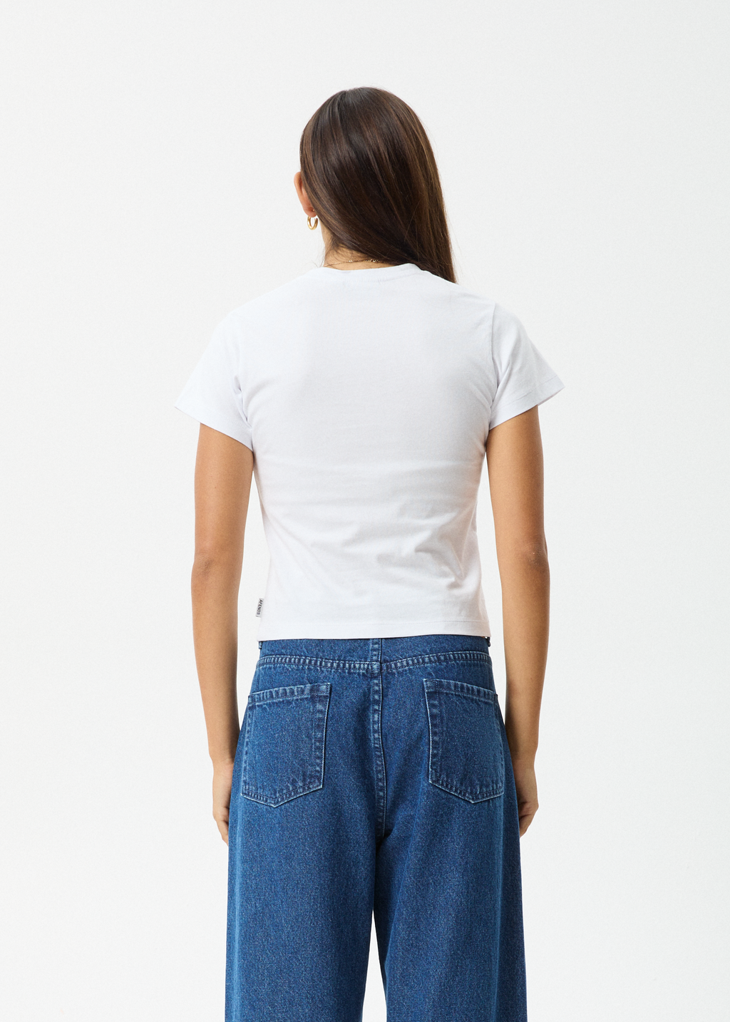 AFENDS Womens Classic Hits - Baby Tee - White