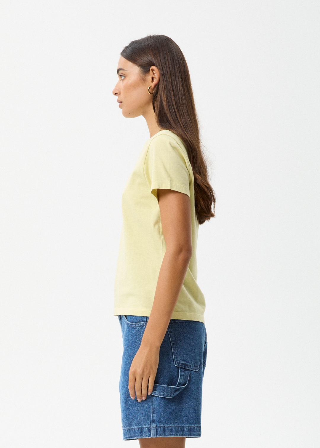 AFENDS Womens Heidi - Regular Tee - Lemongrass 