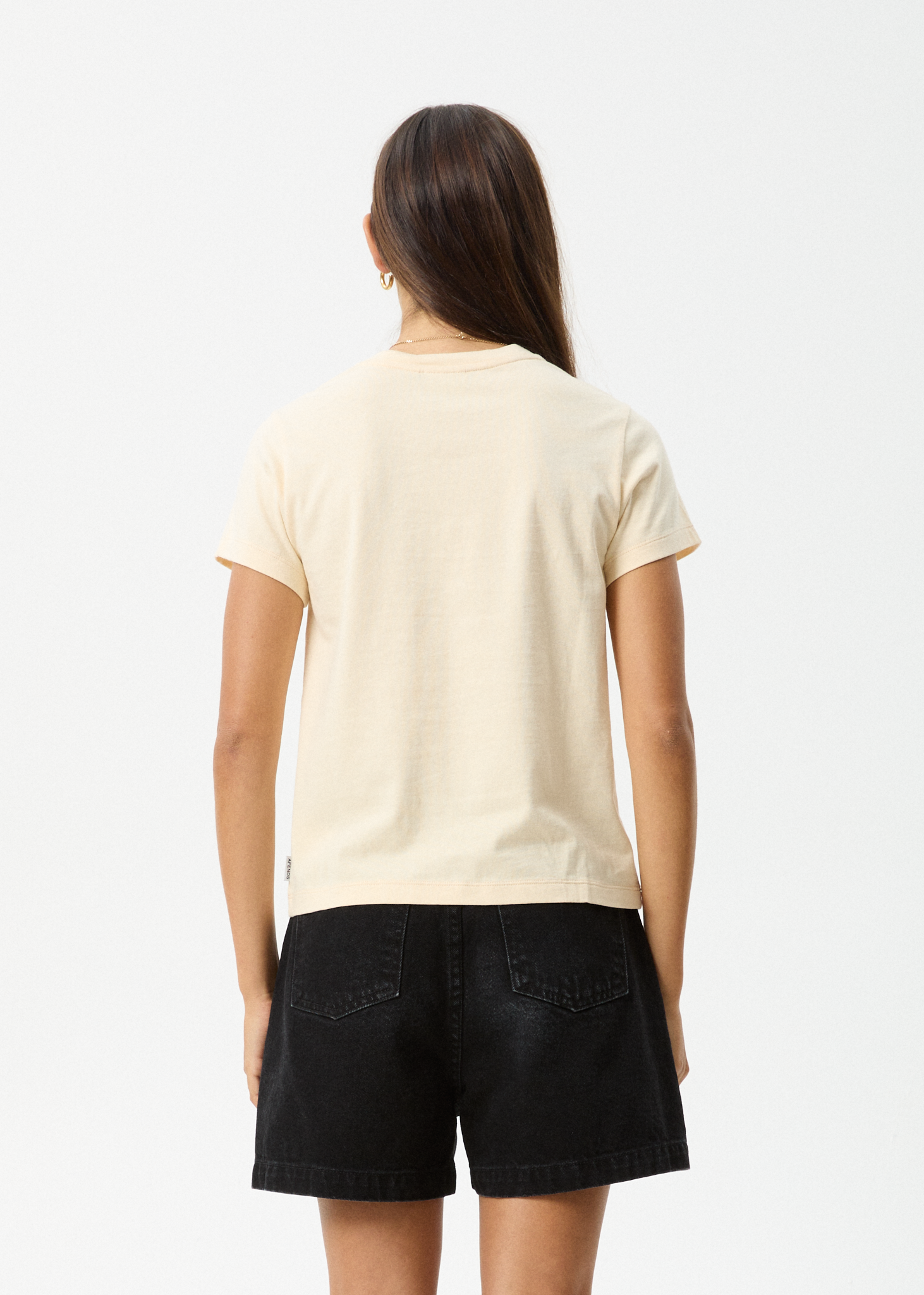 AFENDS Womens Heidi - Regular Tee - Sand