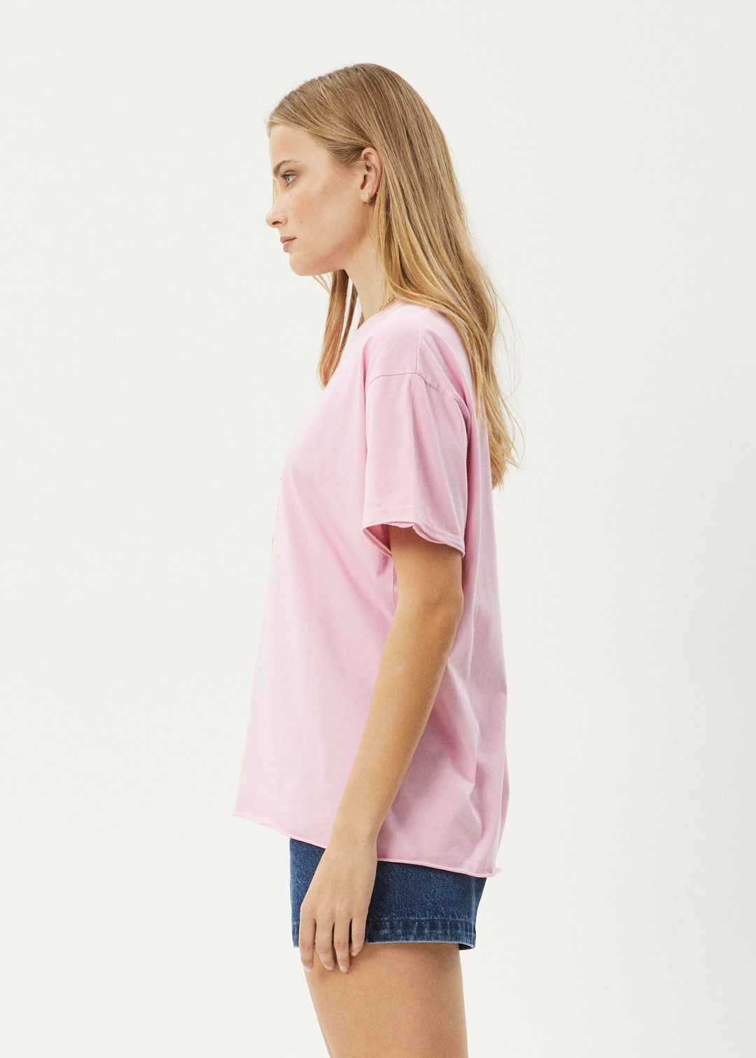 AFENDS Womens Sunny - Oversized Tee - Pink 