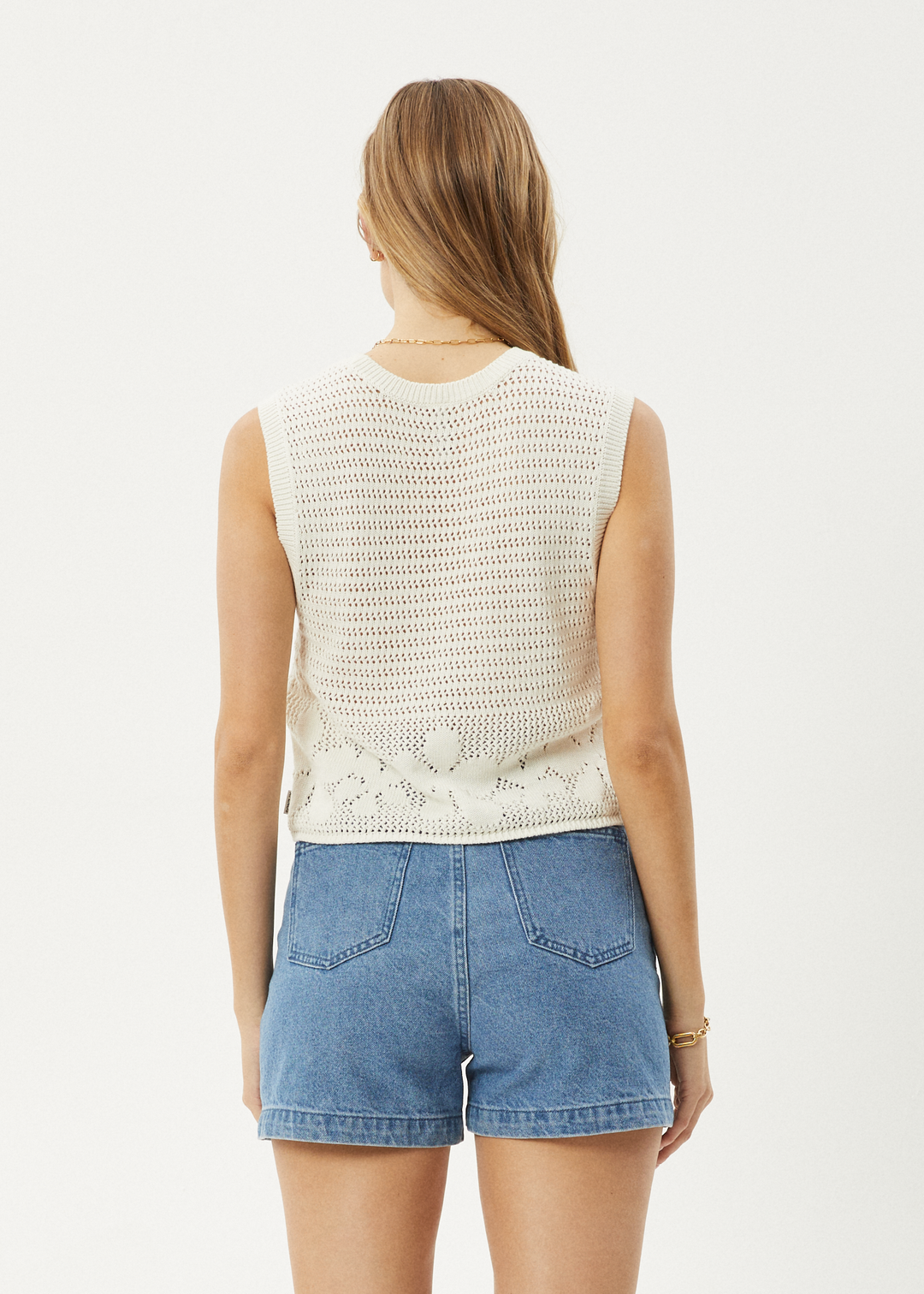 AFENDS Womens Saint - Knit Top - White 