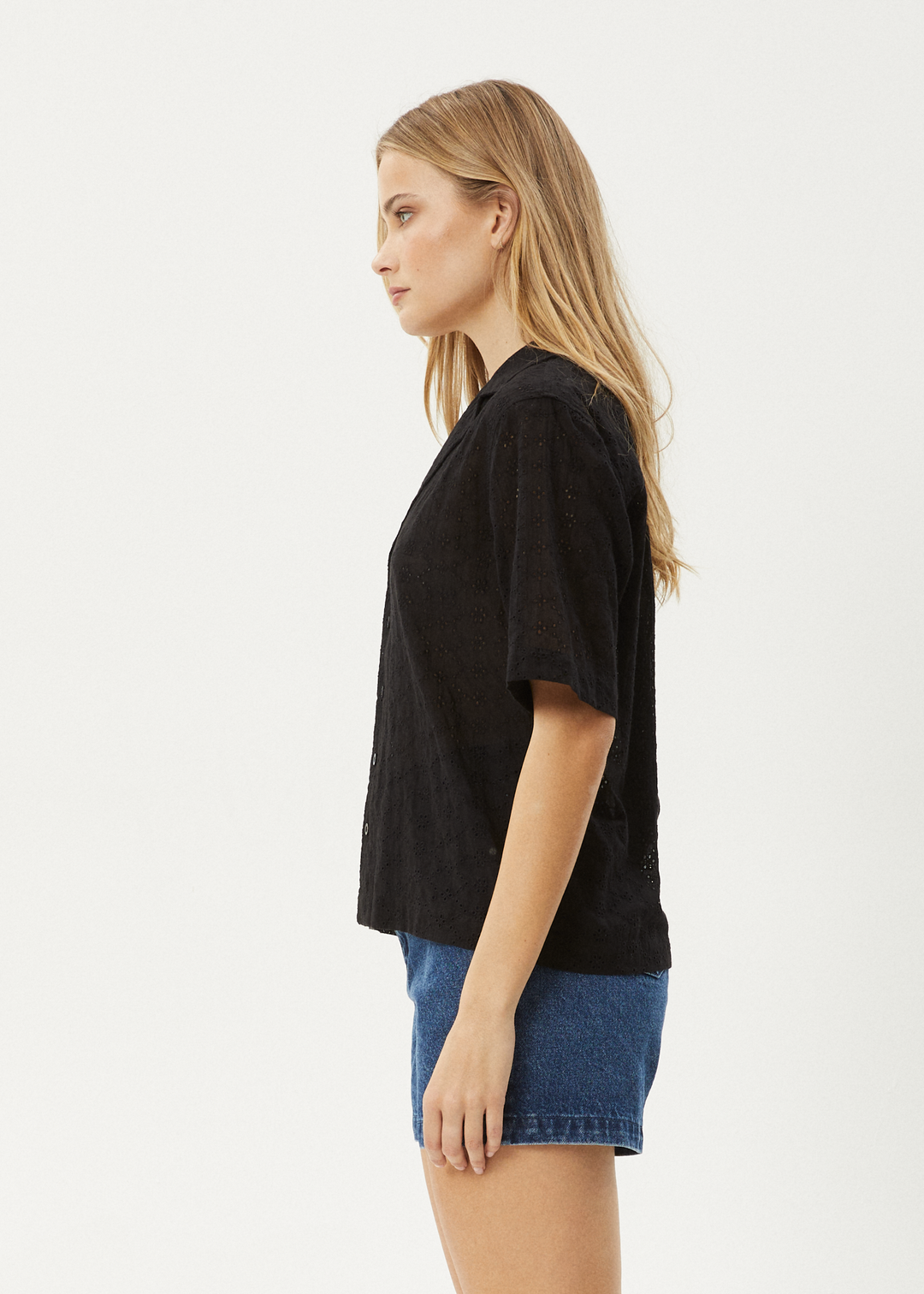 AFENDS Womens Marlow - Shirt - Black 