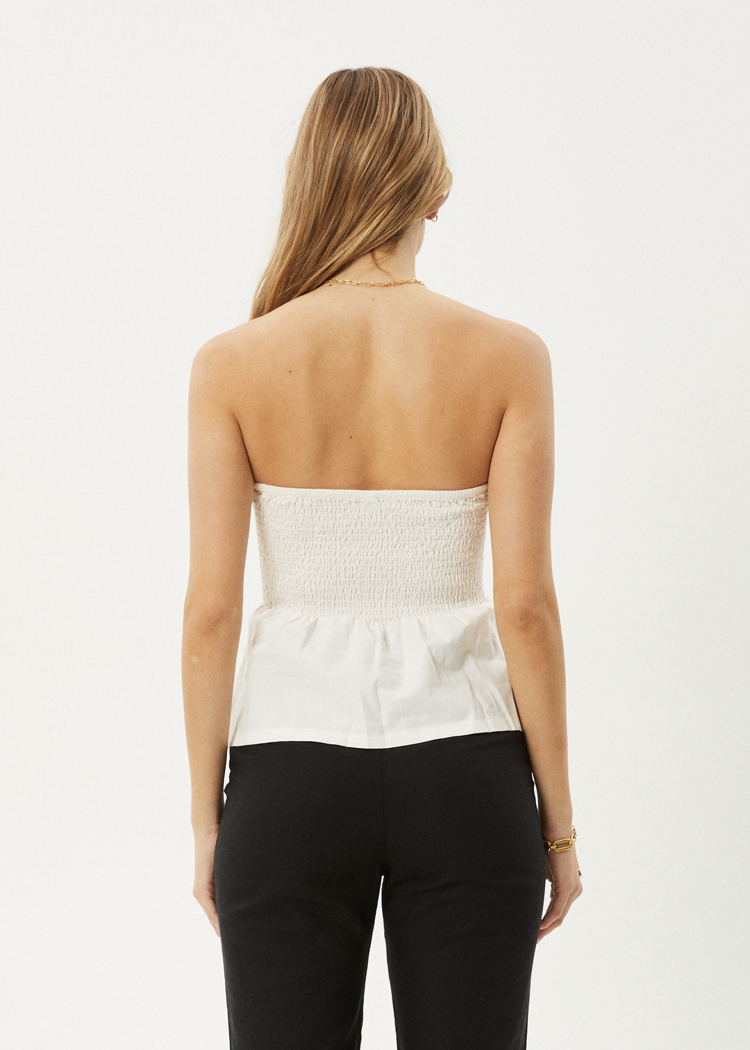 AFENDS Womens Lilo - Strapless Top - Off White 