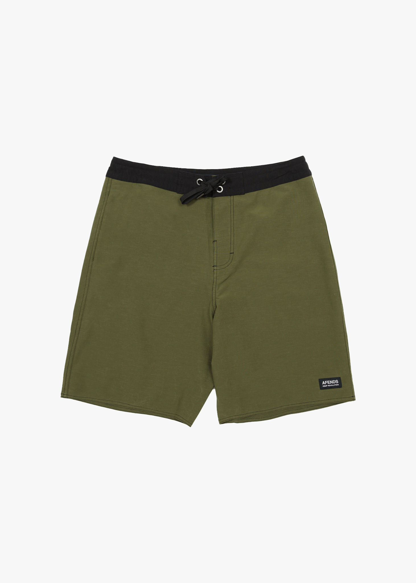 AFENDS Mens Surf Related - Fixed Waist Boardshort 20" - Military