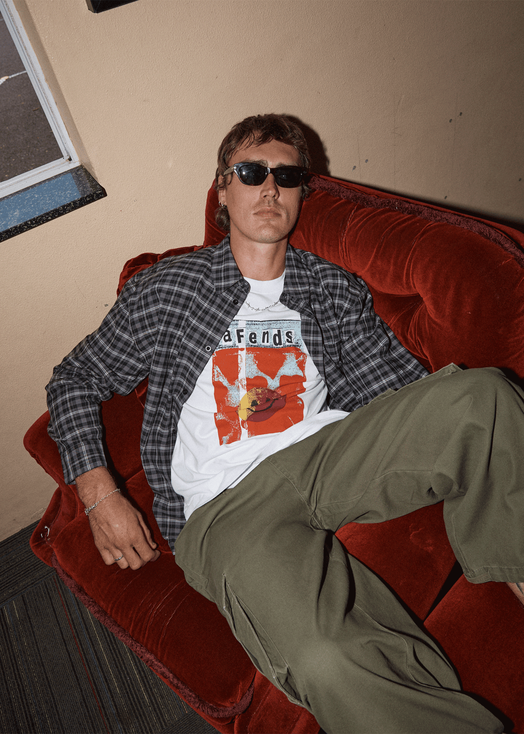 AFENDS Mens Dime Bag - Retro Tee - White