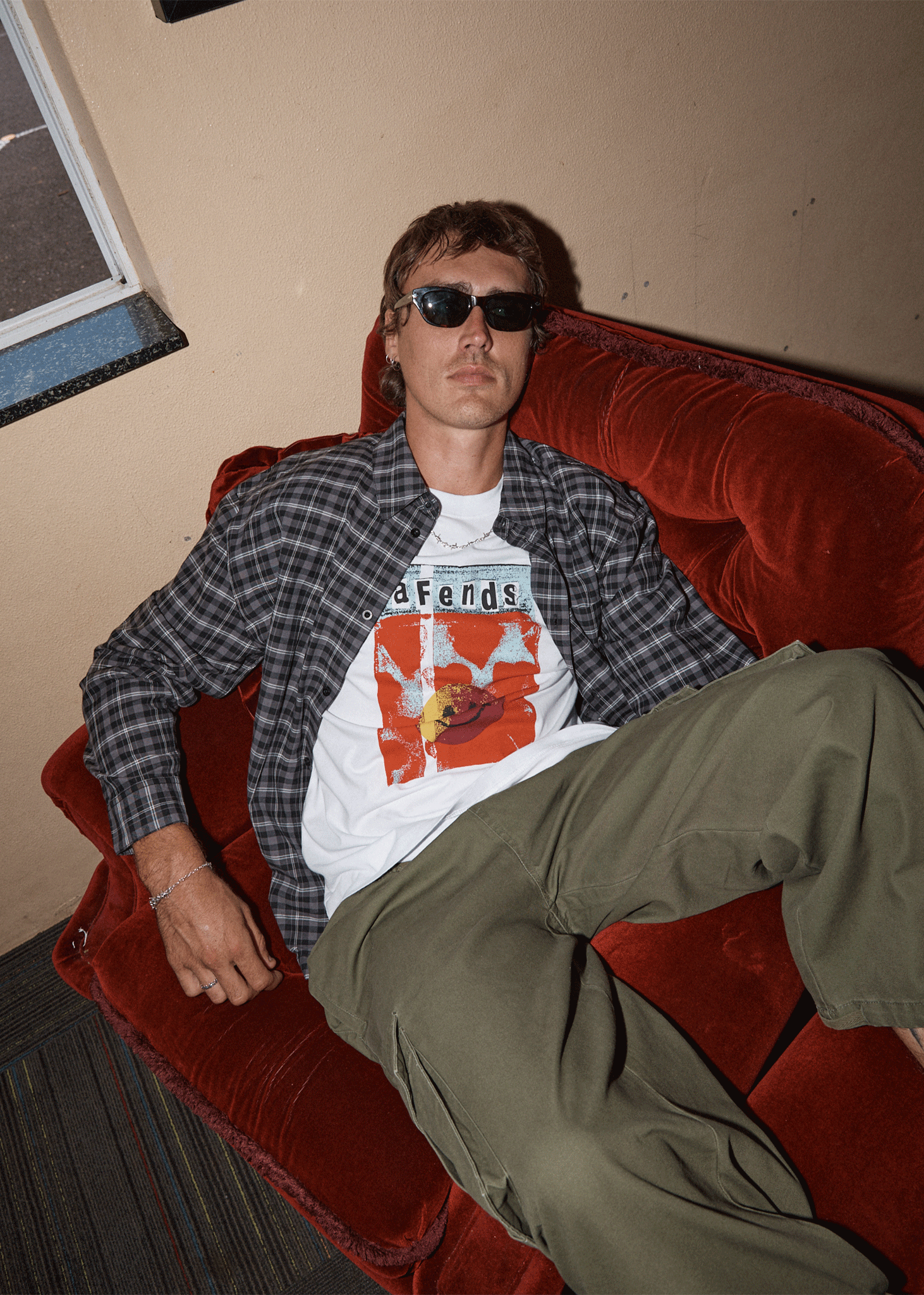 AFENDS Mens Dime Bag - Retro Tee - White