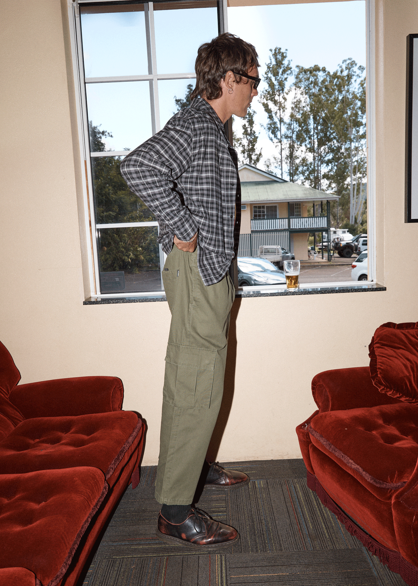 AFENDS Mens Atlas Canvas - Cargo Pant - Military