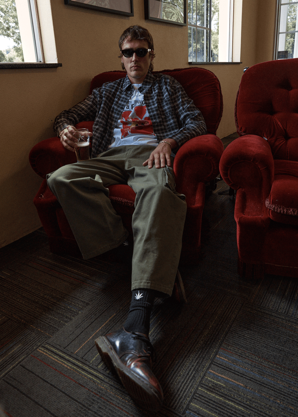 AFENDS Mens Dime Bag - Retro Tee - White