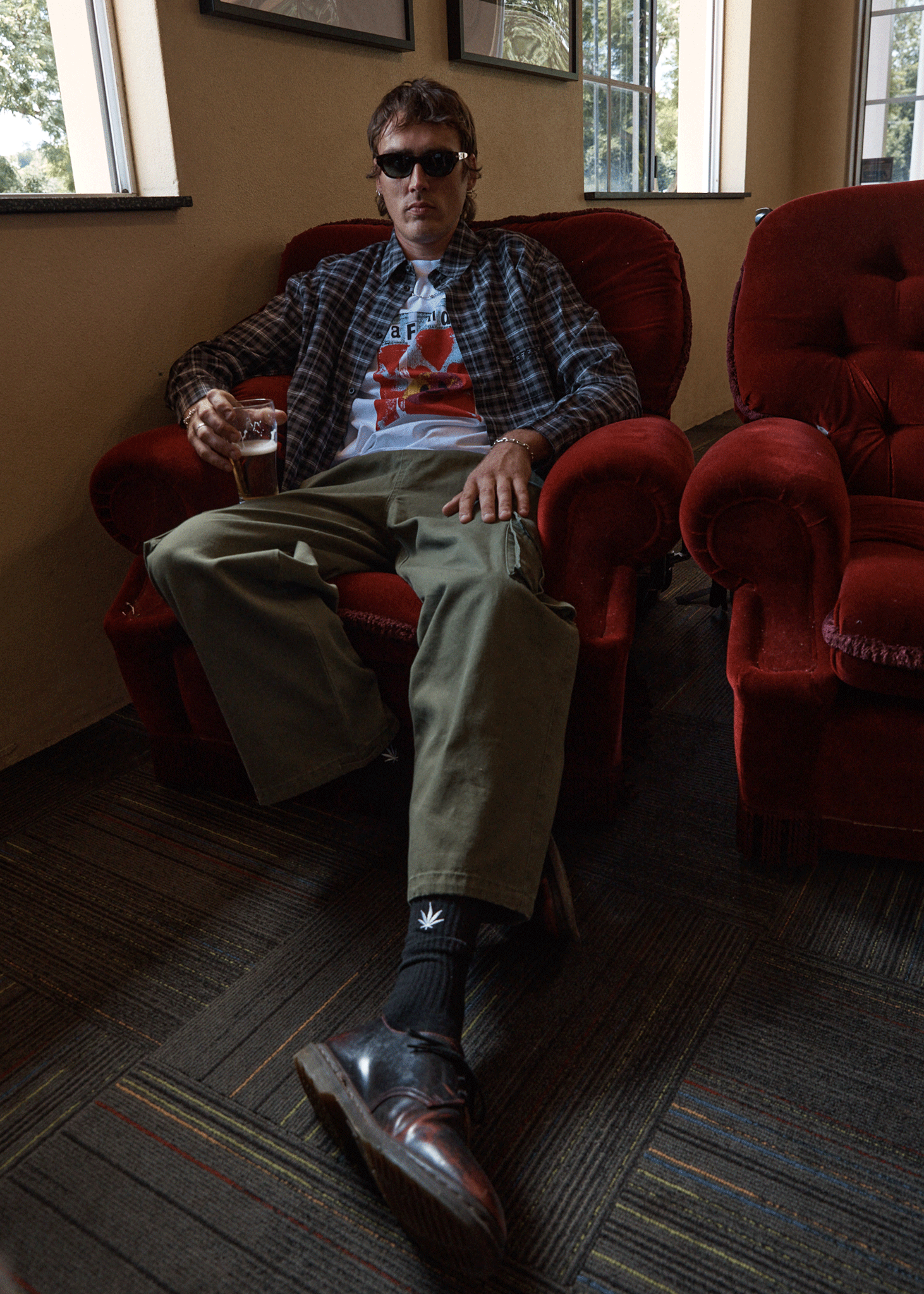 AFENDS Mens Dime Bag - Retro Tee - White