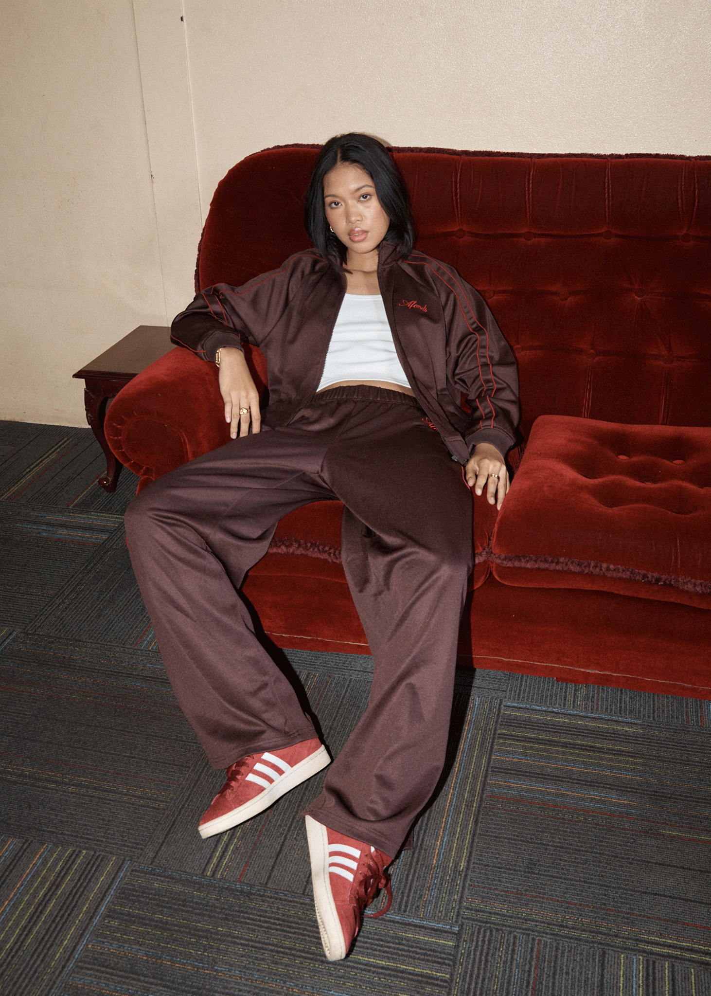 AFENDS Womens Avenue - Track Pant - Coffee