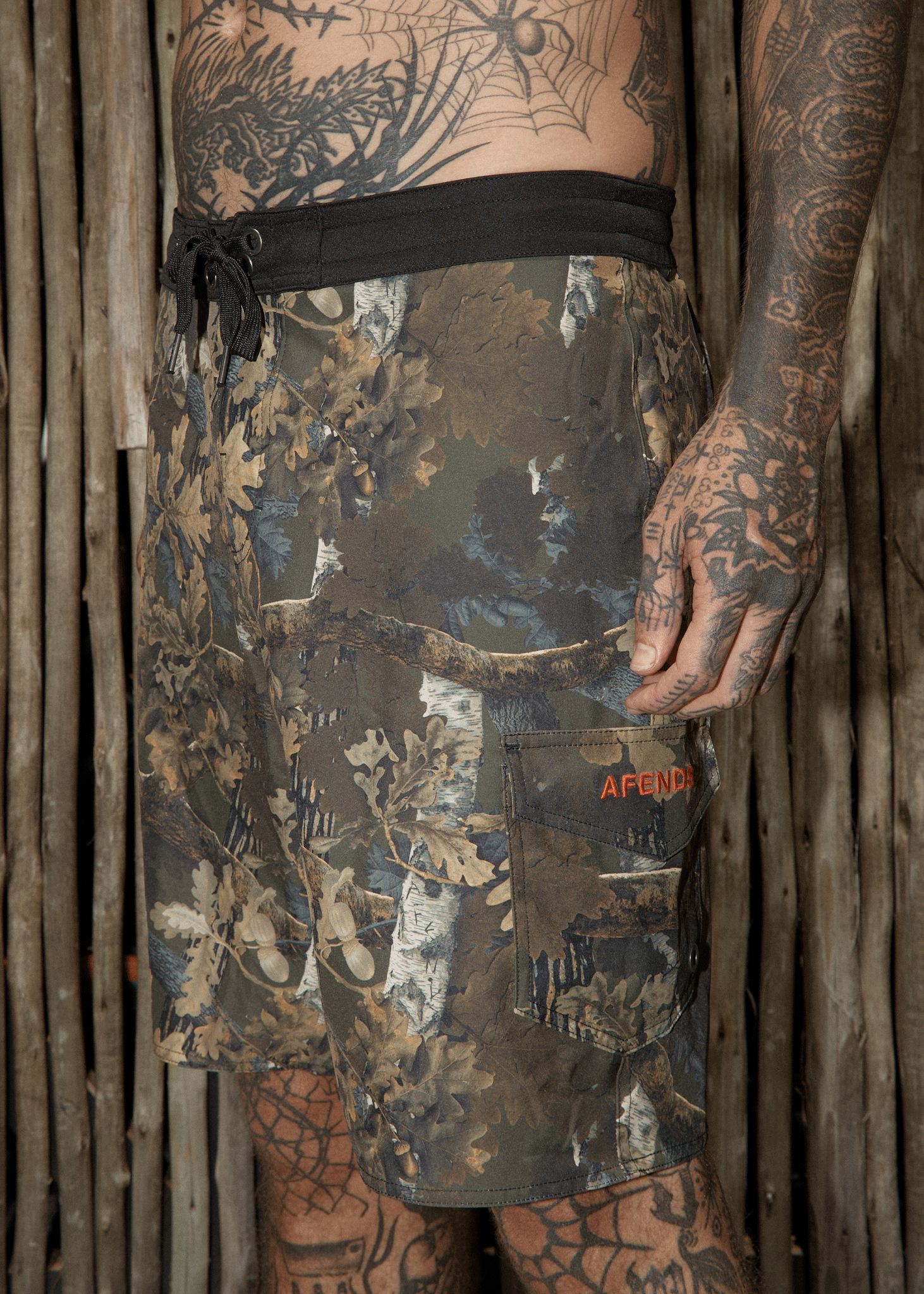 AFENDS Mens Find Me - Surf Related Boardshort 20" - Find Me