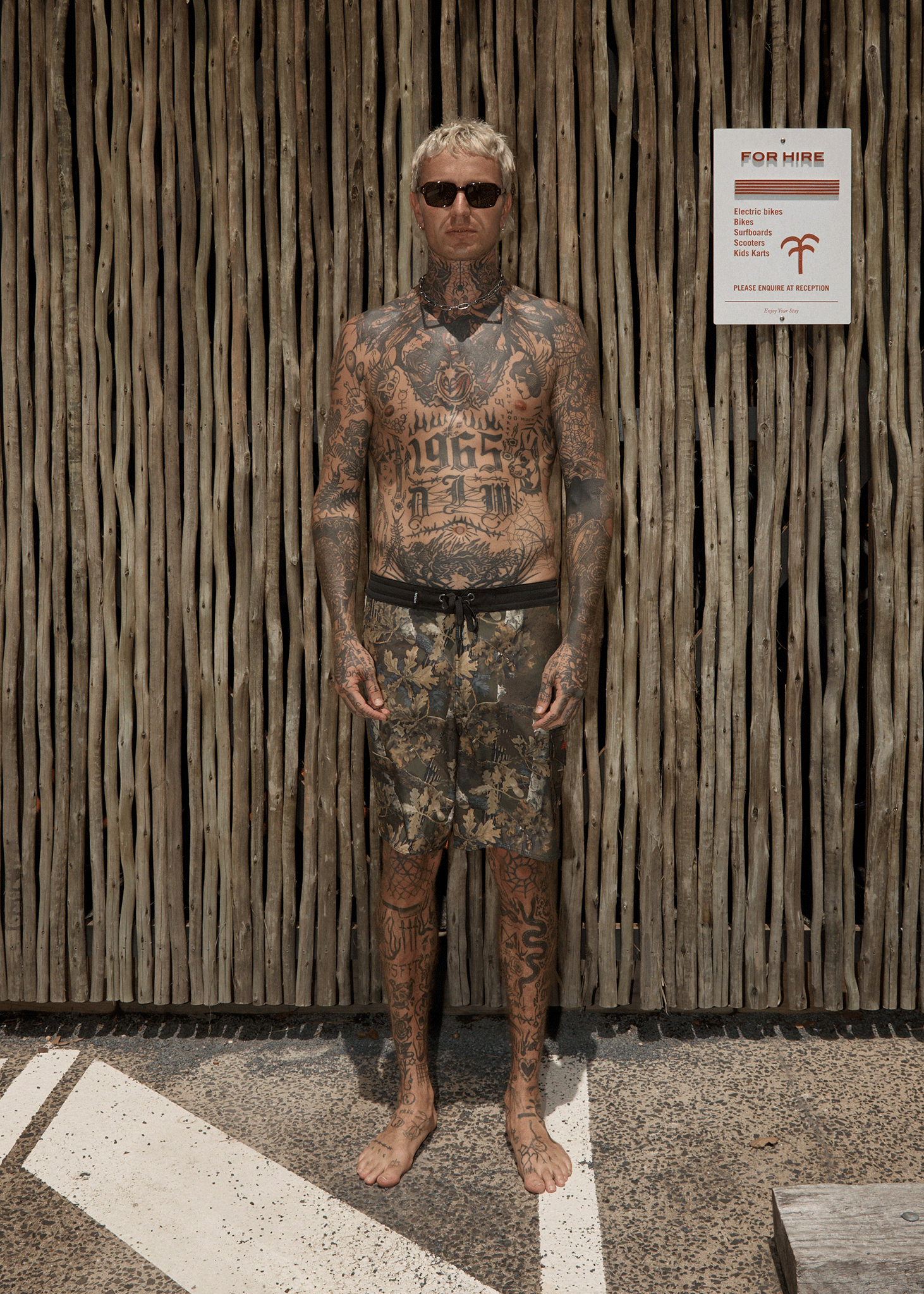 AFENDS Mens Find Me - Surf Related Boardshort 20" - Find Me