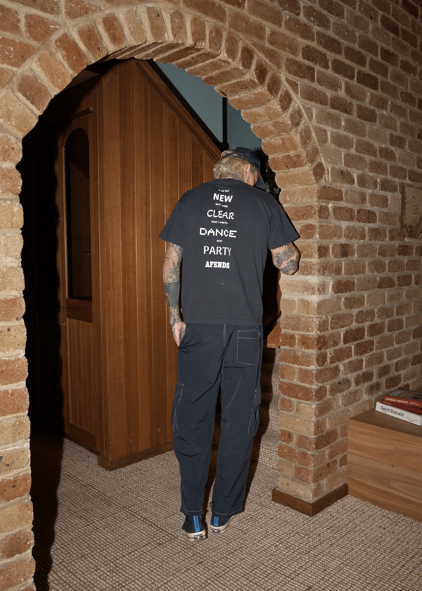 AFENDS Mens Cosmic - Cargo Pant - Black