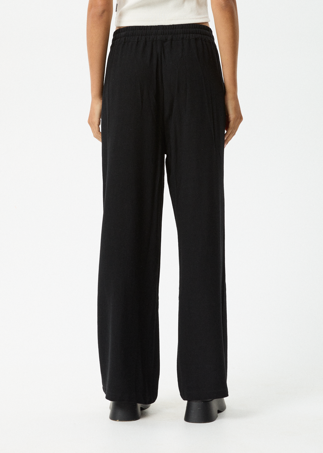 AFENDS Womens Amaya - Wide Leg Pants - Black 