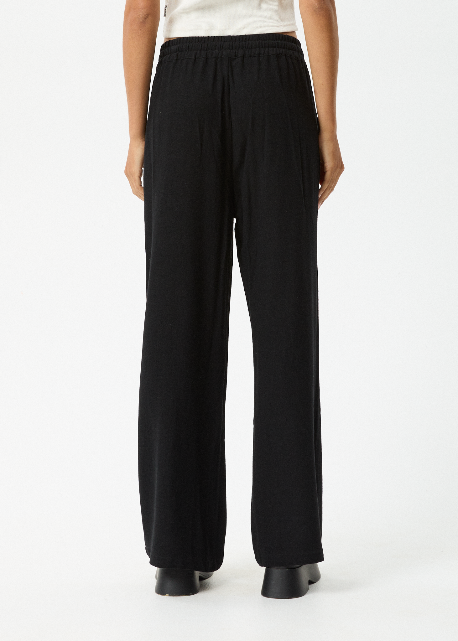 AFENDS Womens Amaya - Wide Leg Pant - Black