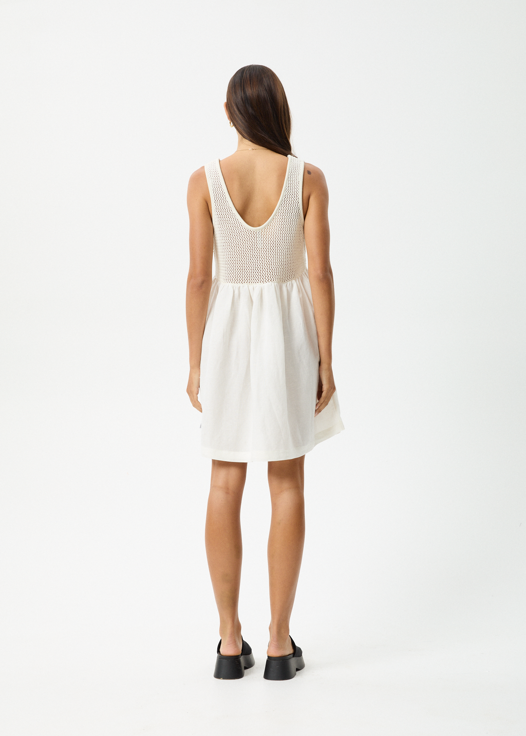 AFENDS Womens Dakota - Mini Dress - White 