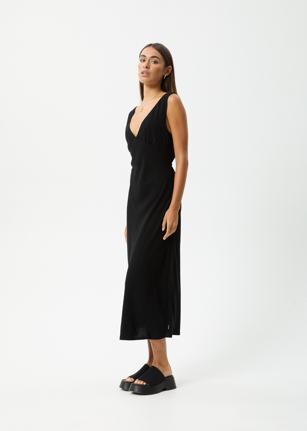 AFENDS Womens Amaya - Maxi Dress - Black 