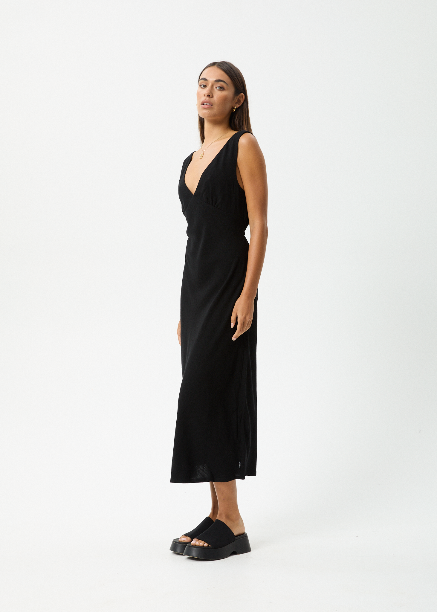 AFENDS Womens Amaya - Maxi Dress - Black 