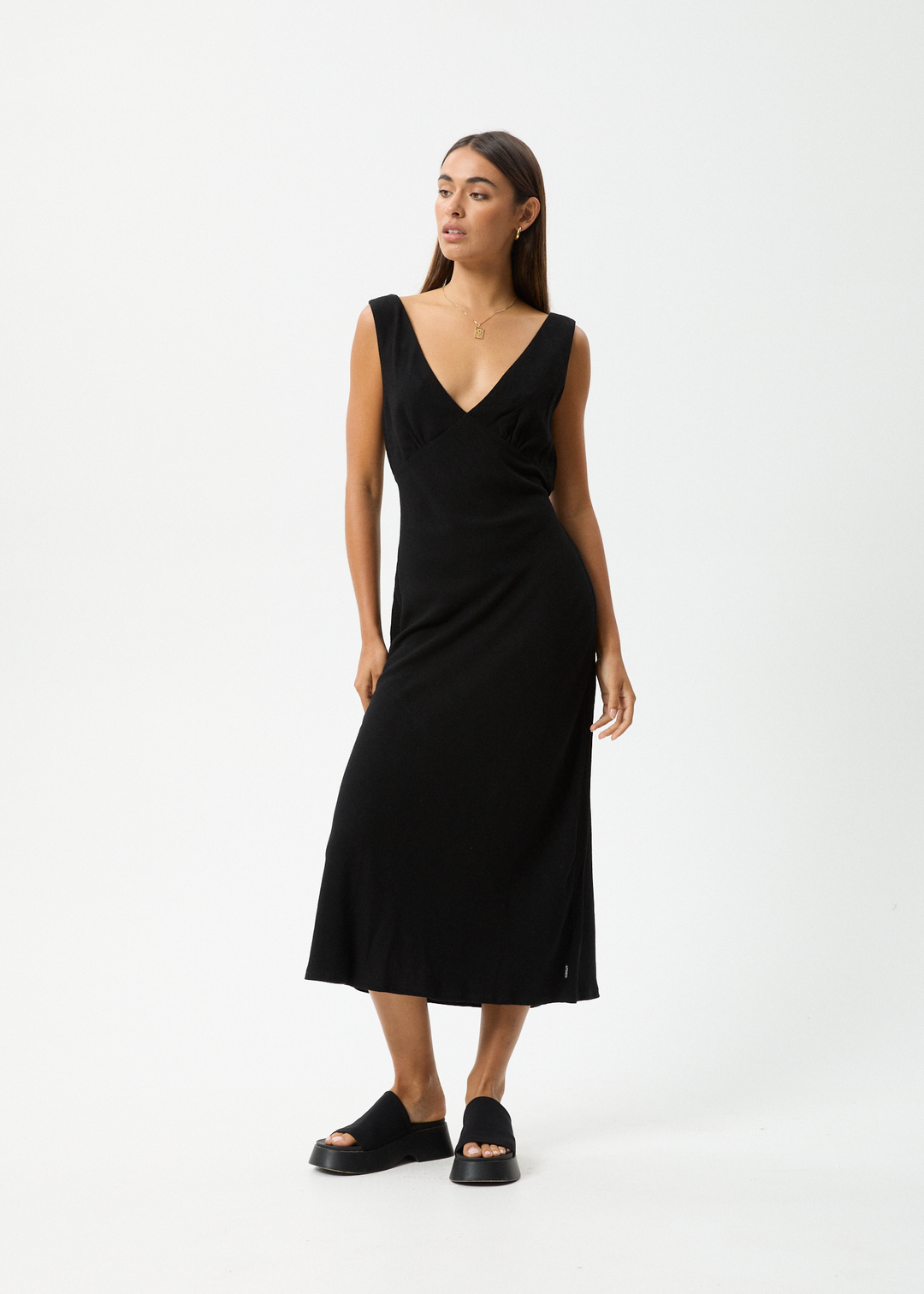 AFENDS Womens Amaya - Maxi Dress - Black 