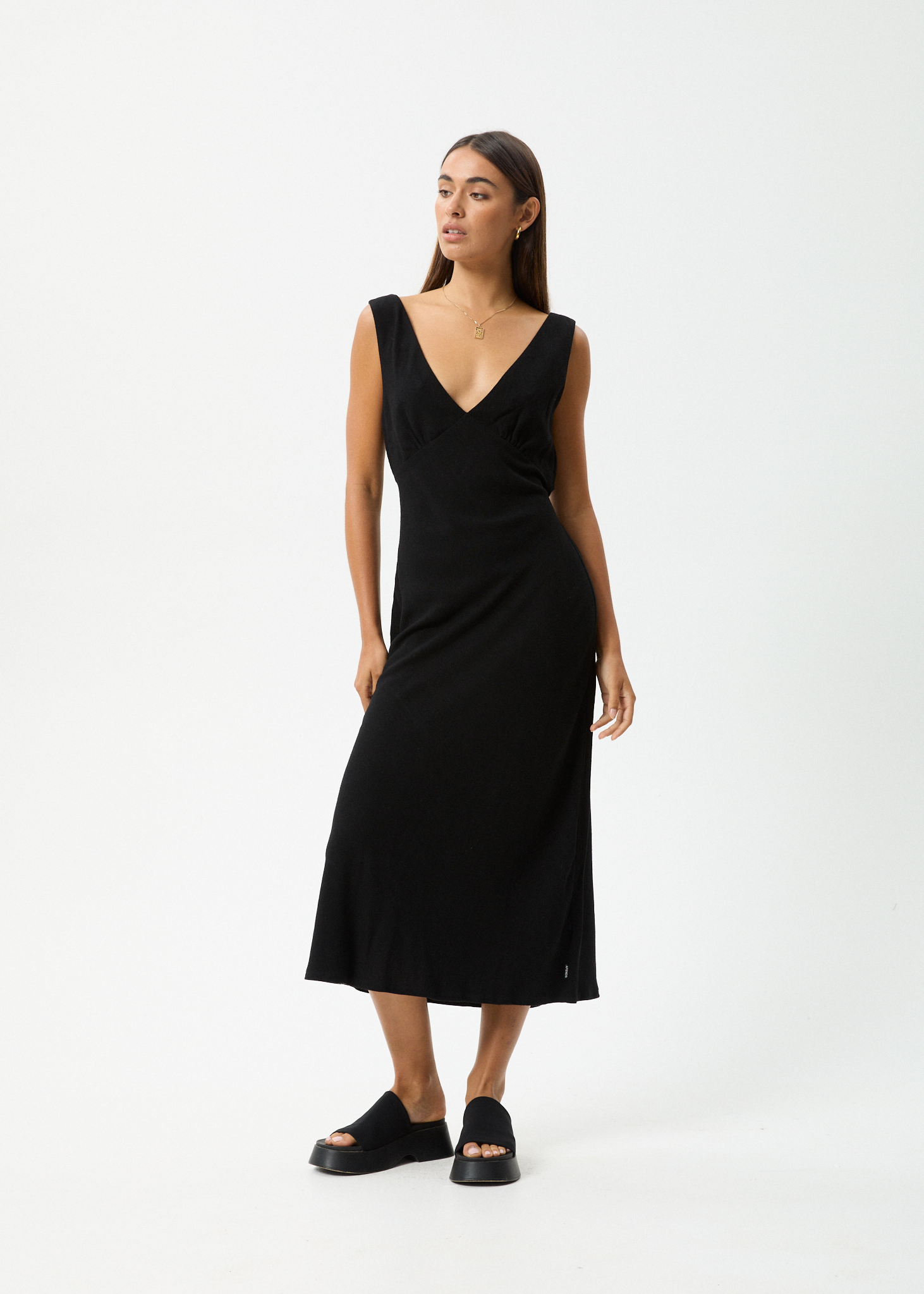 AFENDS Womens Amaya - Maxi Dress - Black 