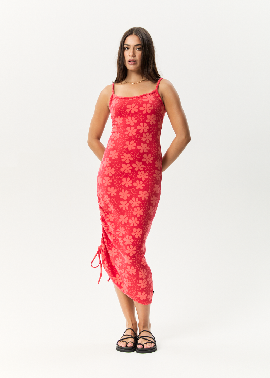 AFENDS Womens Valerie - Maxi Dress - Tomato