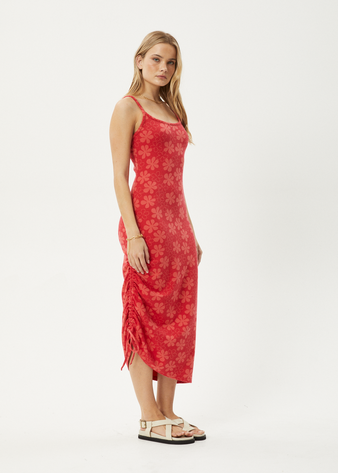 AFENDS Womens Valerie - Maxi Dress - Tomato 