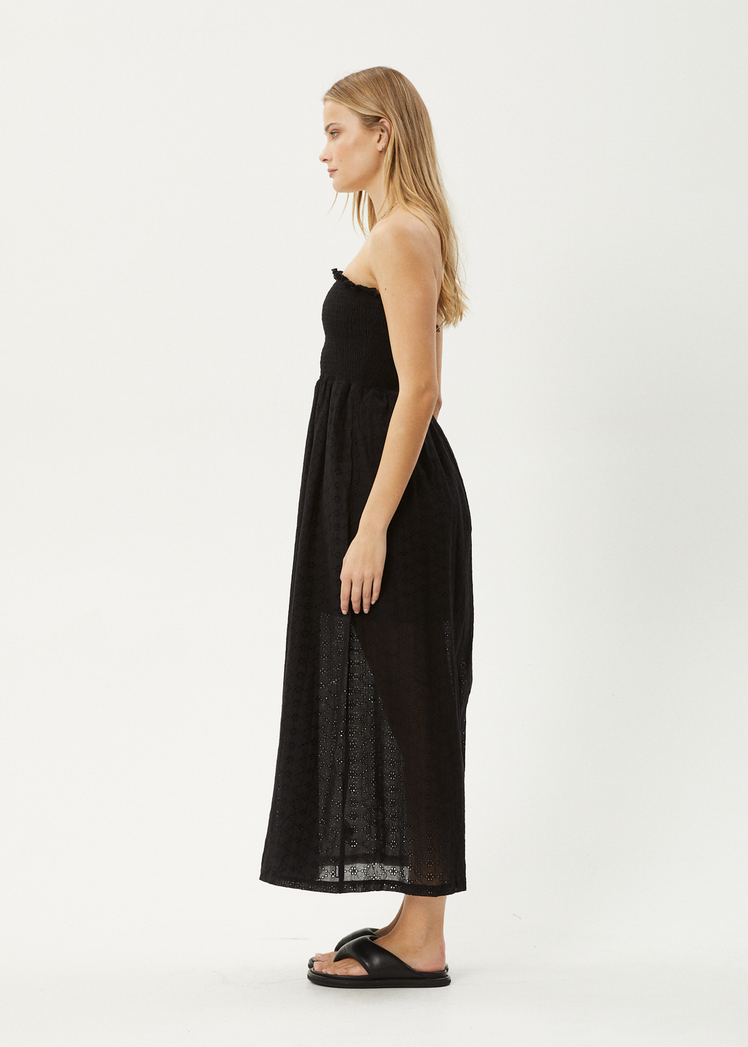 AFENDS Womens Marlow - Strapless Maxi Dress - Black 