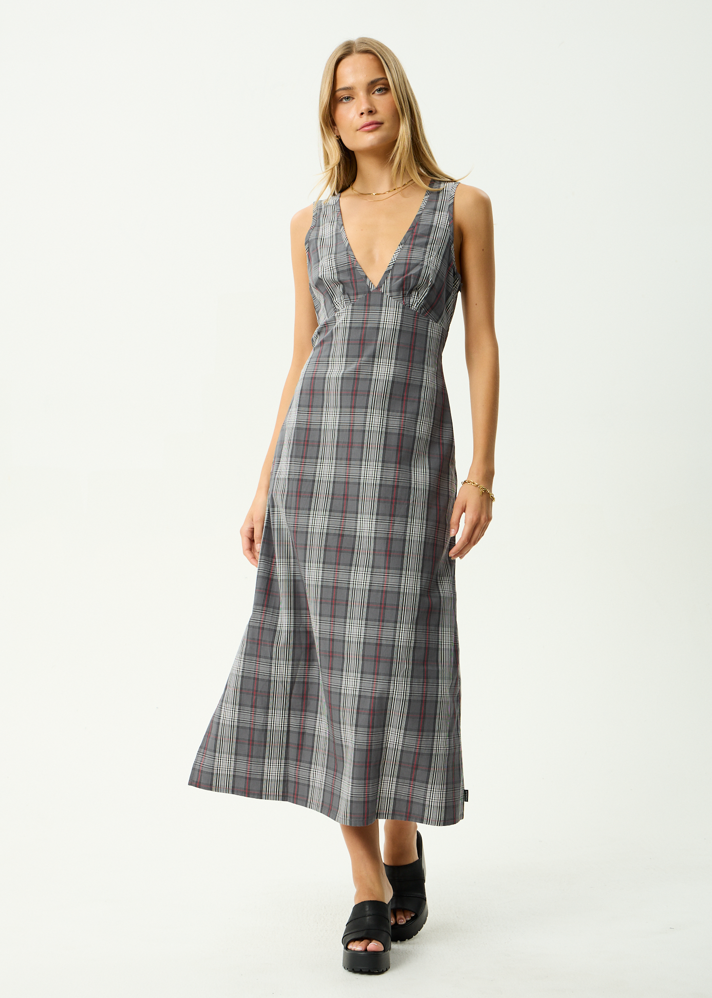 AFENDS Womens Eboni - Maxi Dress - Gunmetal