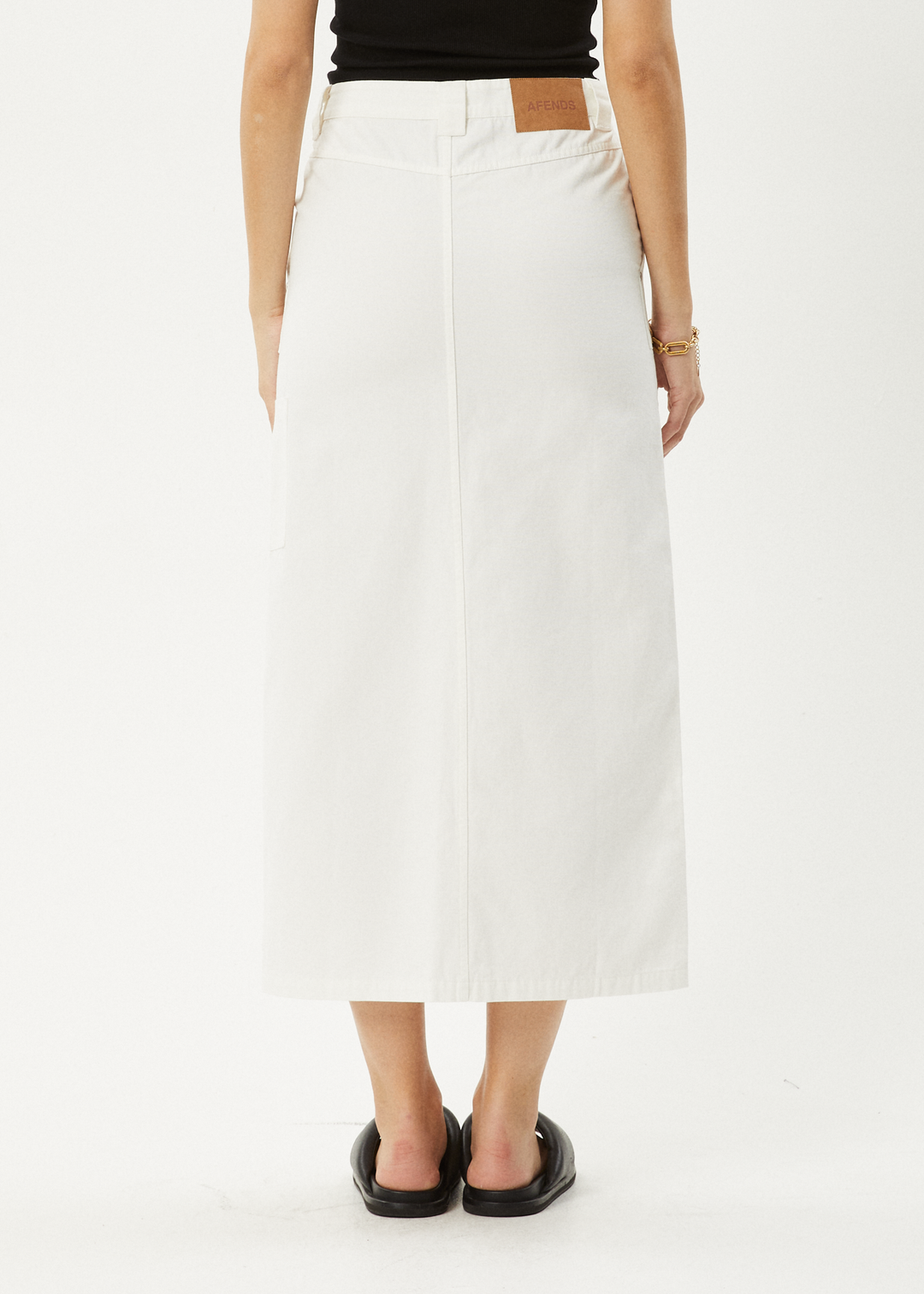 AFENDS Womens Lexi - Maxi Skirt - Off White 