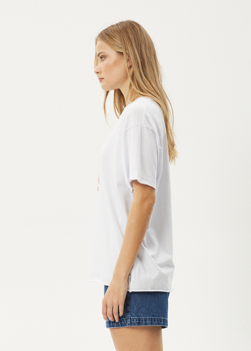 AFENDS Womens Dixie - Oversized Tee - White