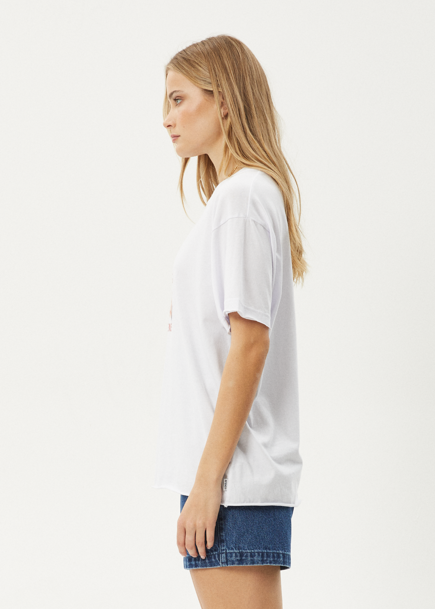 AFENDS Womens Dixie - Oversized Tee - White