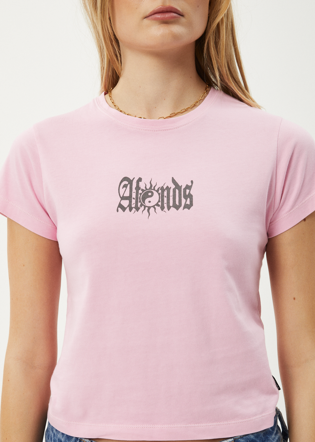 AFENDS Womens Sunbite - Baby Tee - Pink 