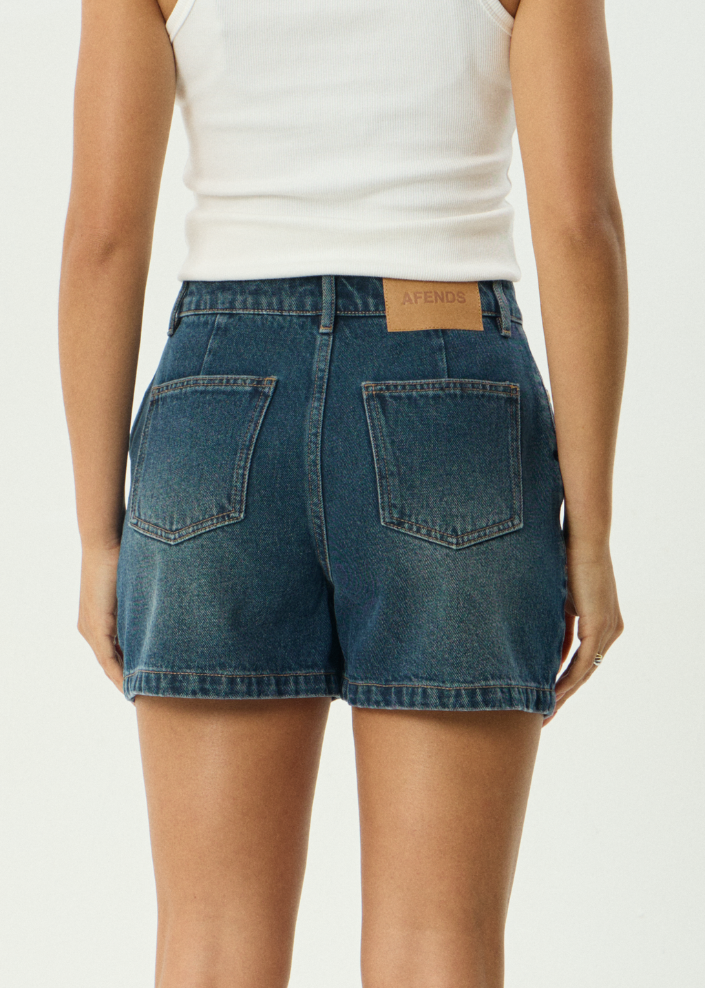 AFENDS Womens Seventy Threes - Denim Short - Vintage Wash