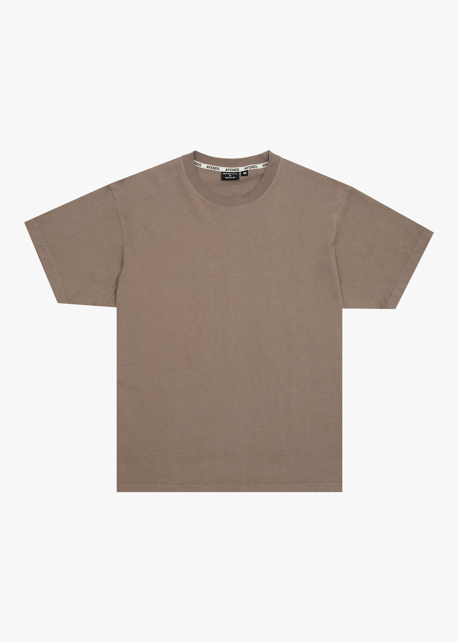 AFENDS Mens Genesis - Heavyweight Boxy Tee - Fossil